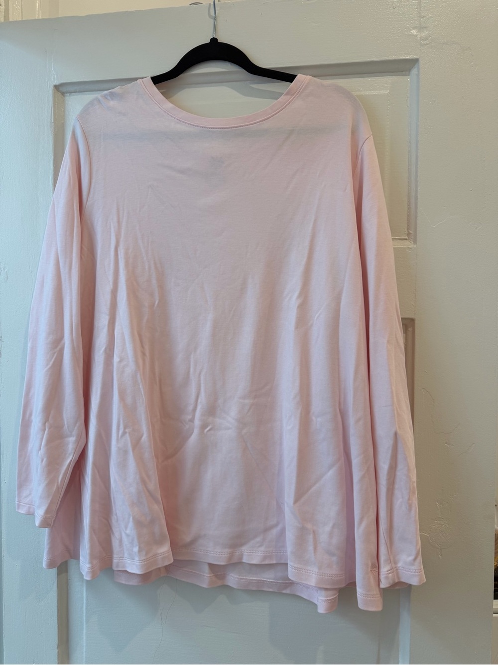 Isaac Mizrahi Light Pink Long Sleeve Tee